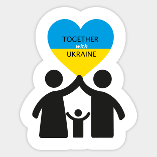 Together with Ukraine Sticker